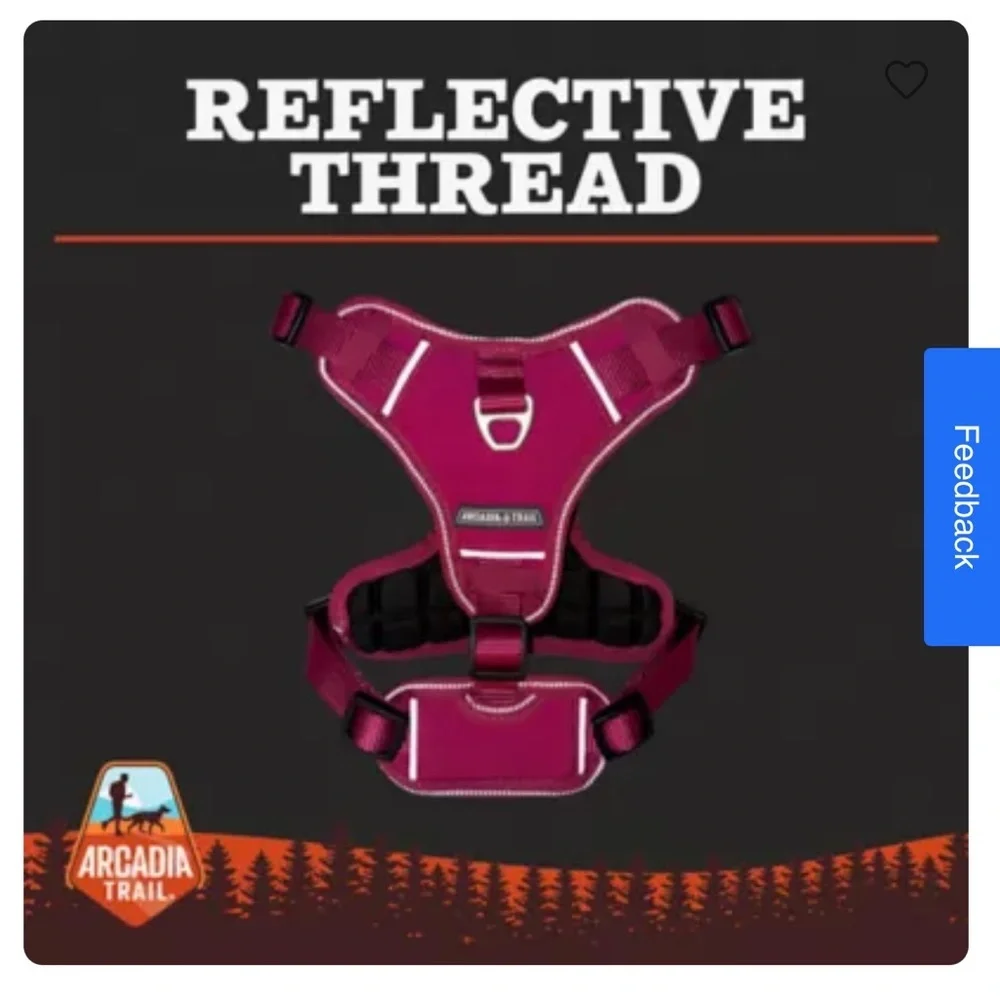 New Arcadia Trail® Quick Dry Dog Orange Harness S